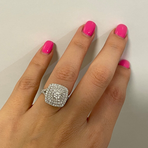 Anillo de compromiso con diamante cultivado en laboratorio de corte redondo de 0.30 quilates para mujer, oro de 14K, joyería nupcial de lujo, regalo. - Product Image 5