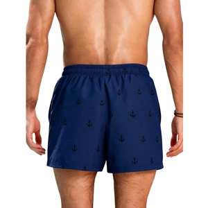 Short de bain imprimé en polyester pour homme, séchage rapide, taille élastique avec cordon de serrage, coupe décontractée, pour le surf, taille XL, sports nautiques, vacances - Product Image 5