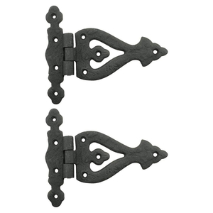 Cast Iron Strap Hinges Wholesale Antique Black Wrought Iron Gate T Hinge <b>Hardware</b> Factory Direct Rustproof Spear Tip <b>Barn</b> <b>Door</b> - Product Image 5