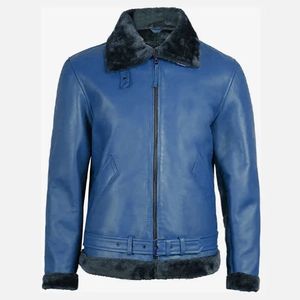 Chaqueta de Cuero Clásica con Peluche al por Mayor |   Diseño de lujo para chaquetas de piel para uso informal y formal - Product Image 6