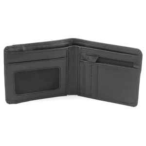 Portefeuille en cuir véritable noir de luxe fait main pour homme, portefeuille fin - Product Image 6