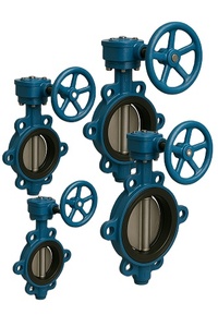 Vanne papillon manuelle à engrenage à faible coût 700mm contrôle de débit précis corps CI SS 304 disque nitrile/EPDM siège moulé en caoutchouc - Product Image 2