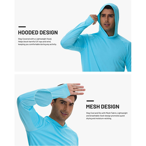Men’s Lightweight UV Protection Hoodie – Breathable Sun Shield Jacket - Product Image 2