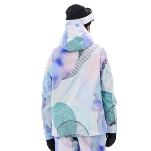 Veste de ski pour femme, imperméable, coupe-vent, isolée, chaude, respirante, avec capuche, pour sports d'hiver, snowboard - Product Image 5