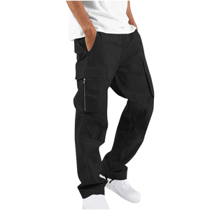 Pantalones Cargo Casuales de Moda para Hombre al por Mayor, Diseño Holgado con 6 Bolsillos Laterales, Algodón de Alta Calidad, Impermeables y Transpirables, Directo de Fábrica - Product Image 3
