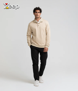 เสื้อเจอร์ซีย์แขนยาวผู้ชาย XEEP แบบสั่งทำพิเศษ ผ้าโพลีเอสเตอร์/คอตตอนถัก ปักลาย ซิปด้านหน้า น้ำหนัก 180 กรัม มีสินค้าในสต็อก ตรวจสอบด้วยระบบตรวจจับด้วยเข็ม - Product Image 2