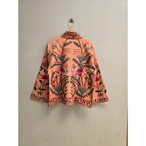 Wholesale Cotton <b>Jacket</b> Coat Boho Chic <b>Jacket</b> Uzbek Embroidery <b>Jacket</b> Unisex Winter Overcoat <b>Hippies</b> Style Coat - Product Image 4