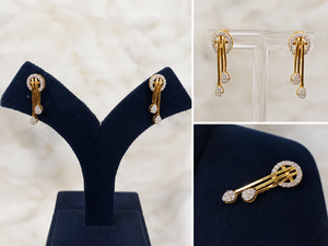 Parure de collier de créateur en or massif 18 carats avec diamants, idéale pour fiançailles, mariage, anniversaire, fête, cadeau, bijoux pour femmes, acheteurs B2B - Product Image 4