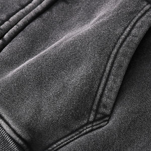 Sweat-shirt à capuche oversize pour homme, style délavé, coupe ample, 100% coton molletonné 450 GSM, vintage, automne - Product Image 6