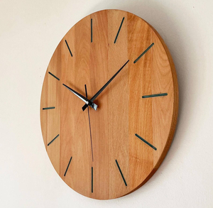 Horloge murale en bois artisanale de qualité supérieure, minimaliste, abordable, décoration d'intérieur, horloge en bois rustique - Product Image 1