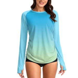 Sports Wear New Style Latest Design <b>Women</b> Rash Guards Hot Selling Product Long Sleeve <b>Compression</b> Shirt for <b>Women</b> - Product Image 1
