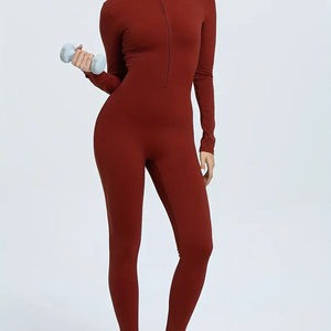 Premium Athletic Fitness Wear Halter <b>Jumpsuit</b> for Party Wholesale Seamless Performance Supplier Manufacturer with Custom Logo - Product Image 4