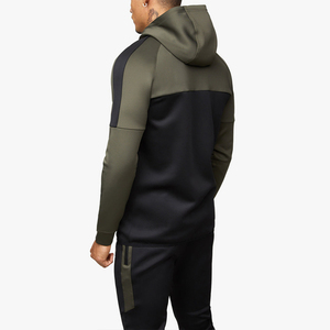 Custom Men's Full <b>Zip</b> <b>Hooded</b> Tracksuit Performance Jogger Set Premium Gym Sportswear Activewear Training Suit Custom Tracksuits - Product Image 2