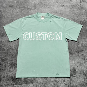 Camiseta Hip Hop Vintage Personalizada al por Mayor, 100% Algodón de Alta Calidad, Estilo Retro, Casual, Estampado Multicolor, 260 Gramos de Peso de Tela - Product Image 2