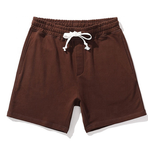 <b>Men's</b> Cotton Drawstring <b>Shorts</b> Solid Color Casual Mid Waist Breathable Knitted <b>Shorts</b> for Everyday Wear - Product Image 4