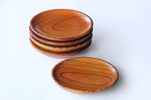 Juego de Platos de Madera Ecológicos de Lujo, Diseño Clásico, Hechos a Mano, Aptos para Alimentos, Pulidos, con Logotipo Personalizado, Embalaje Multiusos - Product Image 4