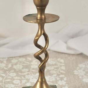 Vintage Casted <b>Taper</b> <b>Candle</b> <b>Holder</b> Antique Metal Spiral Stem Candlestick Stand For Middle East Wedding Home Decor & Gifting Use - Product Image 6