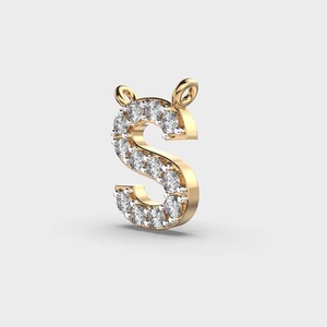 Luxury Letter S Moissanite Pendant 925 Sterling <b>Silver</b> Pavé Round Cut <b>Initial</b> <b>Necklace</b> Personalized Jewelry Gift for Women's - Product Image 4