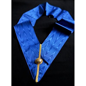 Colliers Maçonniques Brodés Personnalisés de Haute Qualité Grand Officier Col Bleu – Les Plus Vendus en Nylon - Product Image 4