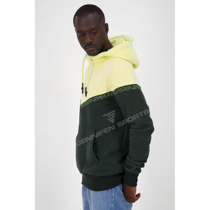 Sweat à capuche pour homme 100% Coton Hiver Personnalisé Coupe Boxy Oversize Bicolore Brodé Grammage Lourd 450g Séchage Rapide Respirant - Product Image 5