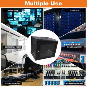 Armoire d'un seul bloc du réseau 9U avec la construction en acier de fans - Product Image 6