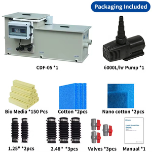 Cowater Home Garden 5 T/h Koi <strong>Pond</strong> Filtration <strong>UV</strong> Bio-bacteria Combine Drum <strong>Filter</strong> for <strong>Pond</strong> - Product Image 6