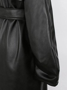 Wholesale 100% Genuine Leather Women Long Coat Trendy Classic Cowhide Jackets For Women's Sheepskin Winter Long Coats - Product Image 5