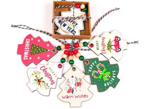 Eco Friendly Classic Wooden <b>Christmas</b> <b>Tree</b> Decoration Tags Ornaments for Gifts and Holiday Decor Factory Custom Size - Product Image 2