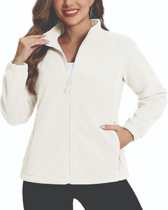 Veste en polaire pour femme, veste thermique d'extérieur de haute qualité, manteau en polaire doux, fournisseur de vêtements personnalisés - Product Image 1