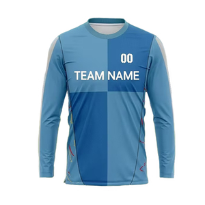 Latest Design Adult Men's Fully Sublimation Long Sleeve T-<b>Shirt</b> V Neck Plus Size Quick Dry Breathable <b>100</b>% <b>Polyester</b> T <b>Shirt</b> - Product Image 1