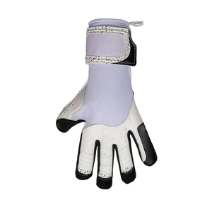 Football Goalkeeper Gloves Full Finger Non Slip Breathable Adjustable Wrist <b>Strap</b> Unisex Sports PU Leather Material Pull - Product Image 4