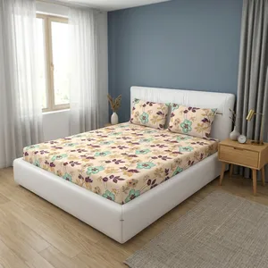Drap de lit en microfibre Premium Rose Pêche 118 GSM Doux Uni Moderne Écologique Durable pour une Décoration de Chambre Élégante au Quotidien - Product Image 3