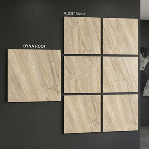 Carreaux de porcelaine émaillée antidérapants polis effet marbre gris Vistaar 800x800mm 10mm d'épaisseur, design moderne pour revêtement de sol effet pierre - Product Image 2