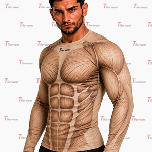 Camiseta de Compresión Elite MMA, 240 GSM, Poliéster y Spandex, Manga Larga, Absorbe el Sudor, Secado Rápido, Ajuste Atlético, Protección para Entrenamiento, OEM - Product Image 5