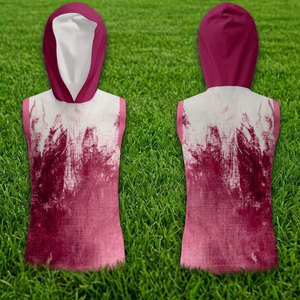 เสื้อแข่งอเมริกันฟุตบอล 7v7 แบบไม่มีแขน มีฮู้ด พิมพ์ลายแบบ Sublimation ชุดยูนิฟอร์มฟุตบอลแบบ 7 คน ขายส่ง - Product Image 4