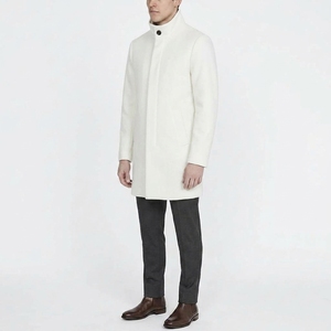 Veste longue matelassée légère pour homme, col montant, poches zippées, vêtement décontracté pour l'extérieur - Product Image 4