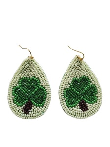 Pendientes de Trébol con Cuentas, Vibrantes y Duraderos, de Artesanía Exquisita, Verdes para el Día de San Patricio, Pendientes de Trébol para Mujeres y Niñas, Evento 2026 - Product Image 4