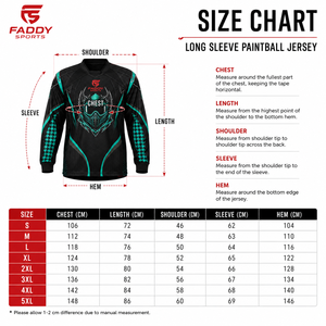 Camiseta de Paintball Sublimada Personalizada, Manga Larga, Transpirable, Táctica, con Protección Acolchada, Ropa Deportiva para Equipos al Aire Libre - Product Image 6