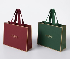 Luxury <b>White</b> Gusseted Rectangle <b>Paper</b> Bag Twisted Handles Recyclable Art <b>Paper</b> Offset Printing Reusable Business Promotion - Product Image 3