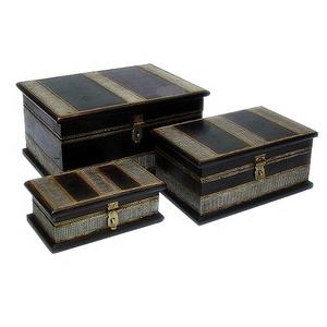 Vente chaude de haute qualité Top Standard produit fait à la main maison boîtes décoratives coffre au trésor bois artisanat cadeau article boîte en bois - Product Image 1