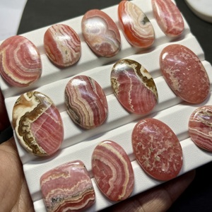 Cabochons en rhodochrosite, formes variées, pierres pour la création de bijoux, prix en gros - Product Image 2