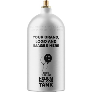 Exceptional Quality 1L Aluminium Mini Disposable Helium Gas Cylinders High Pressure Hot Selling Made in Europe for Bulk Buyers - Product Image 1