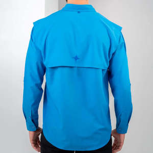 Chemise de pêche pour homme à manches longues, anti-rides, séchage rapide, respirante, imperméable, ventilée, polyester-spandex, protection UPF 50+ - Product Image 6