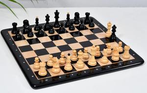 Juego de ajedrez vintage de Dubrovnik de 1950, versión 3.0 de Bobby Fischer, piezas de ébano y madera de boj, Rey de 3.75 pulgadas, al mejor precio. - Product Image 3