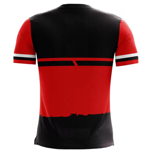 Latest Customized Men's Soccer Jersey Short Sleeve New Season Automated Cutting Sublimation Transfer Printed 100% <b>Polyester</b> Club - Product Image 2