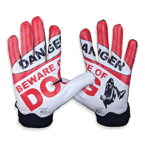 Gants de football américain 7v7 pour receveur, en néoprène et gel de silicone, doigts entiers, haute qualité, personnalisables, durables, antidérapants, pour jeunes - Product Image 2