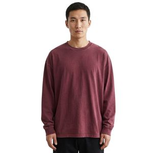 เสื้อยืดแขนยาวผ้าฝ้ายพิมพ์ลายตามสั่งสำหรับผู้ชาย ทรงโอเวอร์ไซส์ หลวม สบายๆ สไตล์สตรีทแวร์ พิมพ์ลายกราฟิก - Product Image 6