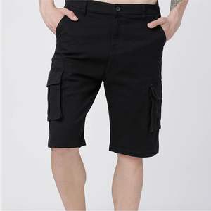 Shorts de sublimación para hombre en color negro sólido y con estampado, shorts de sublimación para hombre con logotipo bordado personalizado, hechos en Pakistán. - Product Image 6