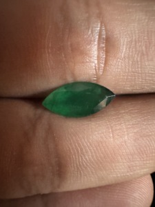 Natural Zambian Emerald Marquise Cut Deep Green Loose Gemstone for Fine Jewelry Luxury Rings and Custom Designs - Product Image 2