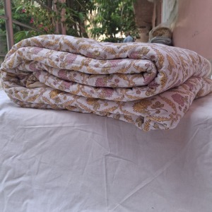 Handmade King Size 100% Cotton Printed Eco-Friendly Organic Reversible Luxury <b>Winter</b> Bedding <b>Quilt</b> Filled Hotel Home Use - Product Image 2